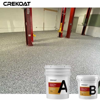 TDS Color Flake Epoxy Resin Floor Coating Tahan Cairan