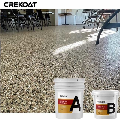 TDS Color Flake Epoxy Resin Floor Coating Tahan Cairan