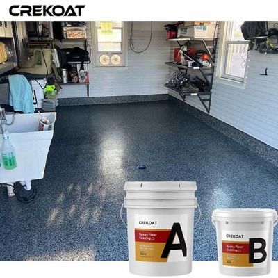 Dua Komponen Epoxy Multi Flake Coating Cepat Kering Bahan Padat Tinggi