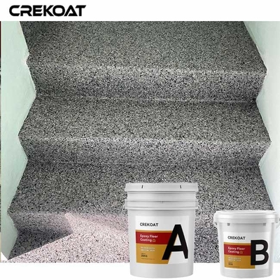 100% Solid Epoxy Resin Flake Concrete Coating 2 Produk Komponen