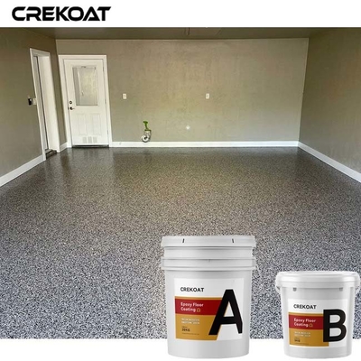 100% Solid Epoxy Resin Flake Concrete Coating 2 Produk Komponen