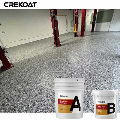 Solvent Free Epoxy Flake Coating Tekstur Anti Selip Dan Desain Unik