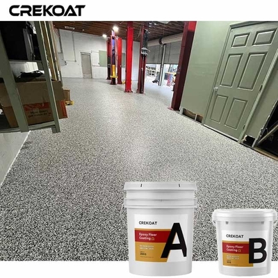 Solvent Free Epoxy Flake Coating Tekstur Anti Selip Dan Desain Unik