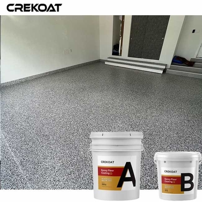Solvent Free Epoxy Flake Coating Tekstur Anti Selip Dan Desain Unik