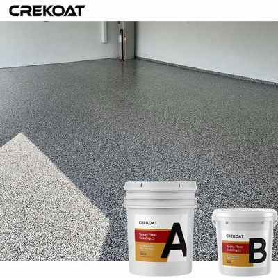 Clear Epoxy Resin Floor Coating Flakes Polyurethane Polyaspartic Untuk Lantai Beton