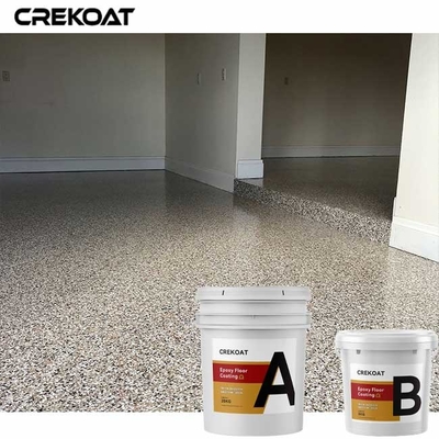 Clear Epoxy Resin Floor Coating Flakes Polyurethane Polyaspartic Untuk Lantai Beton
