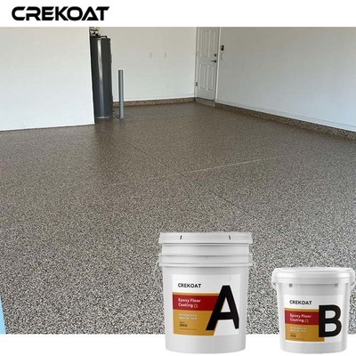 Clear Epoxy Resin Floor Coating Flakes Polyurethane Polyaspartic Untuk Lantai Beton