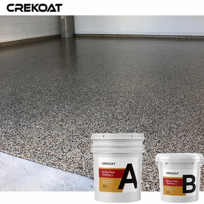 100% Solid Polyaspartic Flake Epoxy Resin Floor Coating Terrazzo Permukaan Halus