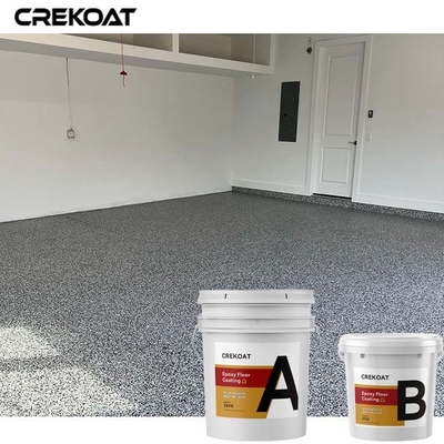 100% Solid Polyaspartic Flake Epoxy Resin Floor Coating Terrazzo Permukaan Halus