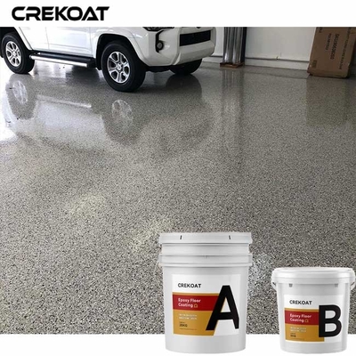 100% Solid Polyaspartic Flake Epoxy Resin Floor Coating Terrazzo Permukaan Halus