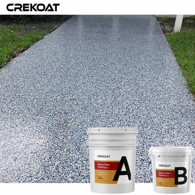 5mm Vinyl Flakes Epoxy Resin Floor Coating Memberikan Resistensi Dampak Daya Tahan