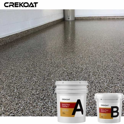 5mm Vinyl Flakes Epoxy Resin Floor Coating Memberikan Resistensi Dampak Daya Tahan