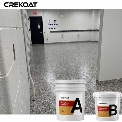 5mm Vinyl Flakes Epoxy Resin Floor Coating Memberikan Resistensi Dampak Daya Tahan