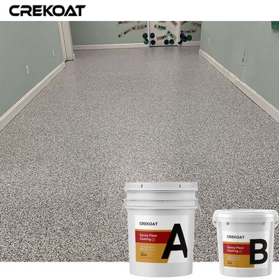 Pelapis Lantai Polimer Epoxy Resin Dengan Serpihan Berwarna Vinyl Dekoratif