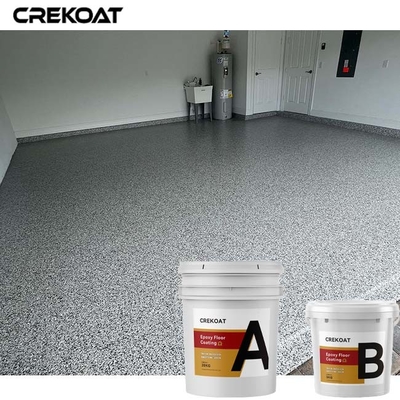 Pelapis Lantai Polimer Epoxy Resin Dengan Serpihan Berwarna Vinyl Dekoratif