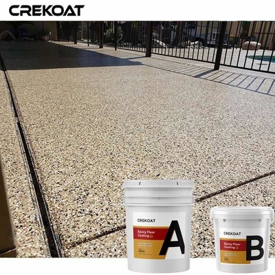 Pelapis Lantai Epoxy Resin Serpihan Dekoratif Unik Untuk Rumah Dan Industri