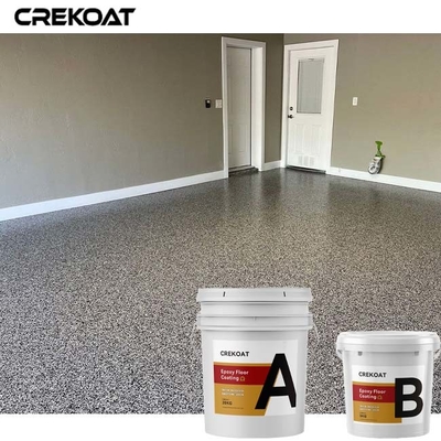 Serpihan Berwarna-warni Epoxy Resin Floor Coating Granit Marmer Penampilan Untuk Garasi