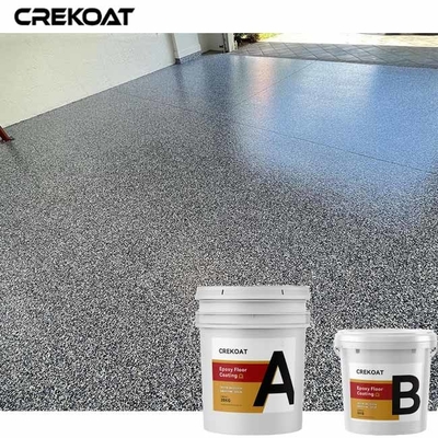 Serpihan Berwarna-warni Epoxy Resin Floor Coating Granit Marmer Penampilan Untuk Garasi