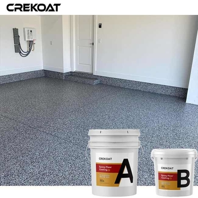 Serpihan Berwarna-warni Epoxy Resin Floor Coating Granit Marmer Penampilan Untuk Garasi