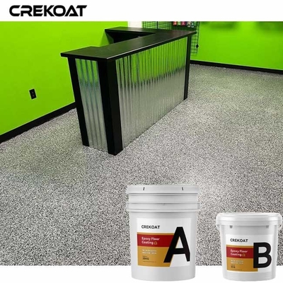 Paint Flakes Epoxy Resin Floor Coating Untuk Garasi Basement Beton