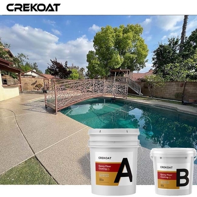 Paint Flakes Epoxy Resin Floor Coating Untuk Garasi Basement Beton
