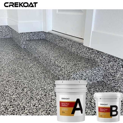 Paint Flakes Epoxy Resin Floor Coating Untuk Garasi Basement Beton