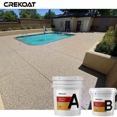 Resist Wear Tear Epoxy Resin Floor Coating Untuk Sistem Serpihan Siaran