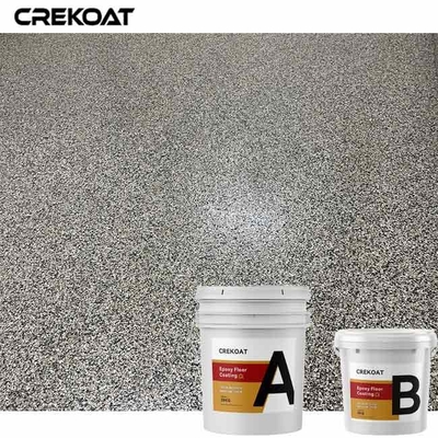 Acrylic Flakes Epoxy Resin Floor Coating Untuk Pusat Perbelanjaan Dan Rumah