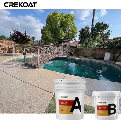 Acrylic Flakes Epoxy Resin Floor Coating Untuk Pusat Perbelanjaan Dan Rumah