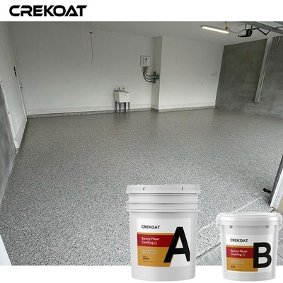 Acrylic Flakes Epoxy Resin Floor Coating Untuk Pusat Perbelanjaan Dan Rumah