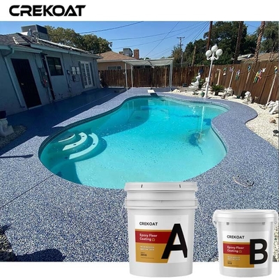 Acrylic Flakes Epoxy Resin Floor Coating Untuk Pusat Perbelanjaan Dan Rumah