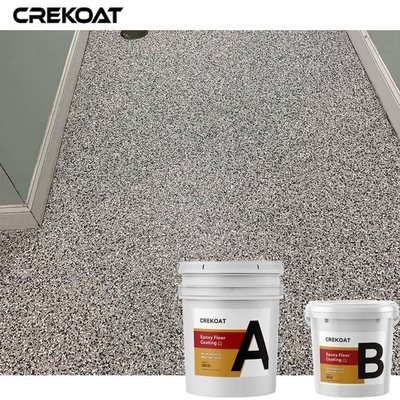 Pelapis Lantai Epoxy Resin Serpihan Aman Dengan Warna Dan Tekstur Kustom
