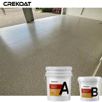 Pelapis Lantai Epoxy Resin Serpihan Aman Dengan Warna Dan Tekstur Kustom