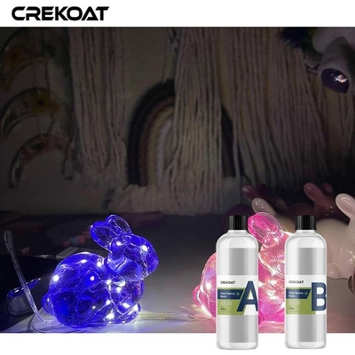 Low Bau Kristal Epoxy Resin Meja tahan lama tahan lama Lapisan