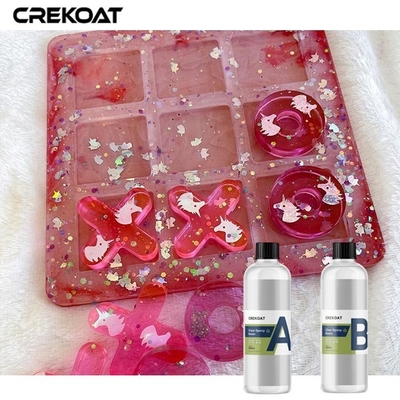 Ketahanan panas Kristal Jelas Dua Bagian Resin Jelas Untuk Diorama Samudra Crafting
