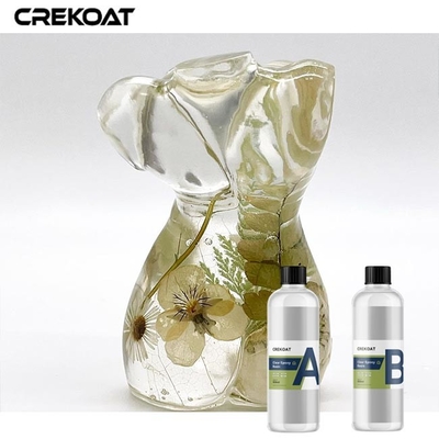 Ketahanan panas Kristal Jelas Dua Bagian Resin Jelas Untuk Diorama Samudra Crafting