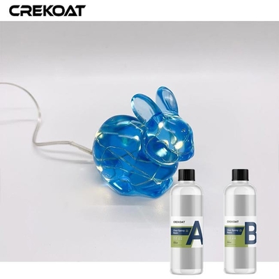SGS Varnish Over Deep Cast Clear Epoxy yang terdiri dari komponen pengeras epoxy