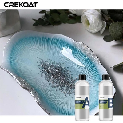 Resistensi UV Resin Epoxy Jelas Lapisan Akhir Lapisan Rumus Bau Rendah Melindungi Permukaan