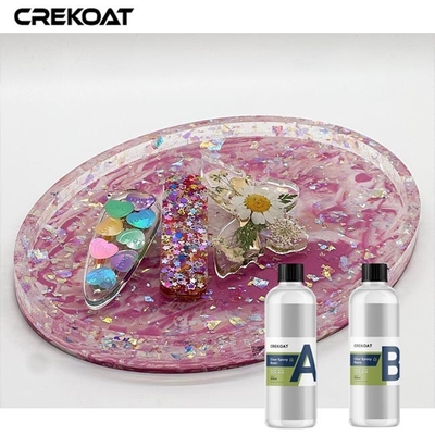 UV Resistant 2 Bagian Epoxy Precision Casting Kaca Dengan Penyusutan Minimal