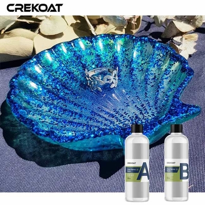Carbon Fiber Clear Epoxy Resin Penetrate Seal Coat Self Leveling Tahan UV