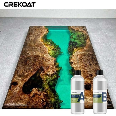 Resin Pengecoran Tabletop Mengkilap Untuk Melapisi Meja Kayu Dan Beton