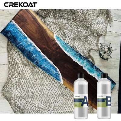 VOC Free Tabletop Clear Cast Epoxy Resin Untuk Melindungi Permukaan