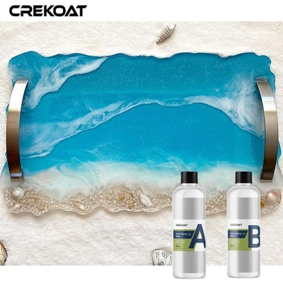 High Gloss Clear Epoxy Resin Rendah Menguning Berwarna Dengan Pigmen Pewarna