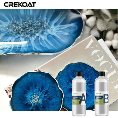 Top Coat Clear Epoxy Resin Menuangkan Gelembung Tahan UV Gratis