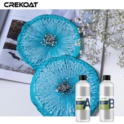1:1 Clear Epoxy Resin Coating Floor Tabletop Dengan Pigmen Warna