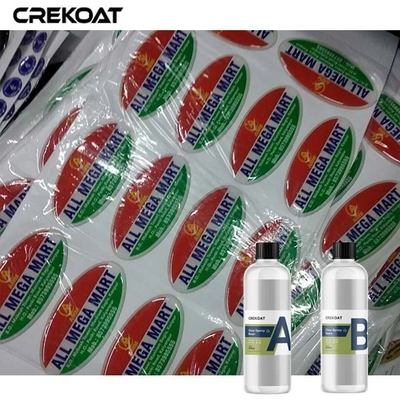 Viskositas Tinggi Kaca Resin Epoksi Ultra Bening Seperti Permukaan Benar-benar Aman
