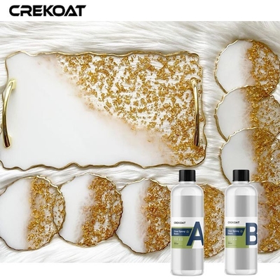 Viskositas Tinggi Kaca Resin Epoksi Ultra Bening Seperti Permukaan Benar-benar Aman