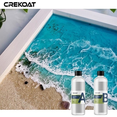 Low VOC Self Leveling Clear Epoxy Resin Untuk Kerajinan Lukisan Kanvas Perhiasan