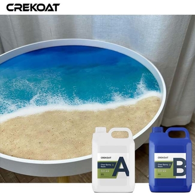 Crystal Clear Deep Pour Liquid Glass Epoxy Untuk Resin Diorama Samudra