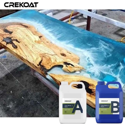 Meja Epoxy Kristal Resin Bebas Gelembung Jelas Kejelasan dan kedalaman yang tepat dalam karya seni buatan